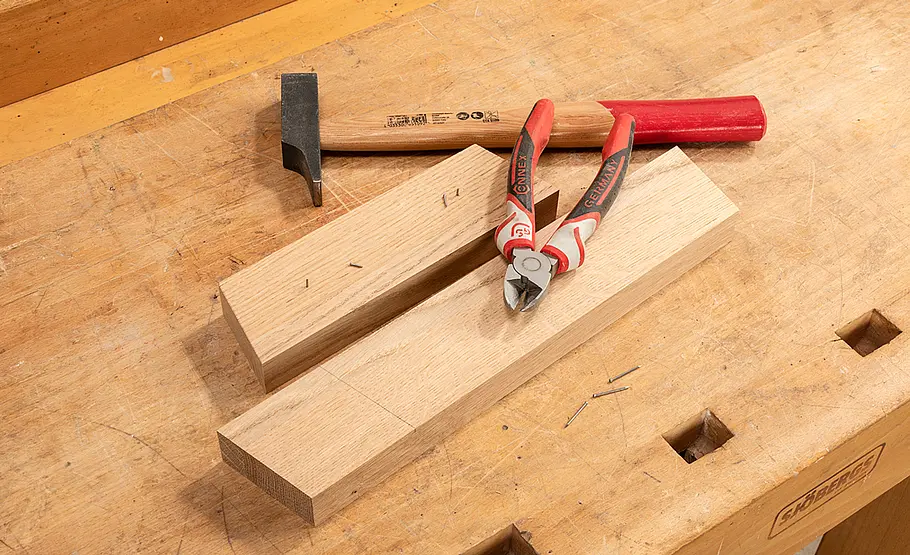 Bürotisch aus Eichenholz bauen