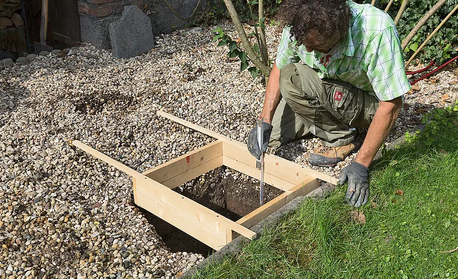 Hochterrasse aus Holz – Unterkonstruktion