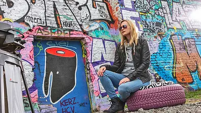 Sitzkissen aus Reifen basteln - Foto: sidm / MMM Sitzkissen aus Reifen basteln - Foto: sidm / MMM