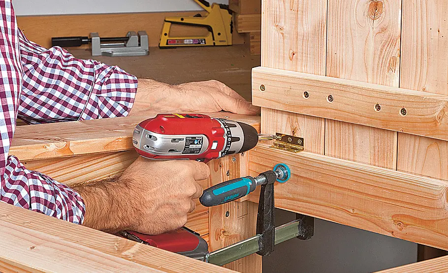 Mülltonnenbox aus Holz selber bauen