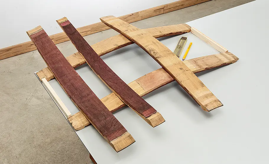 Stuhl aus Weinfass bauen