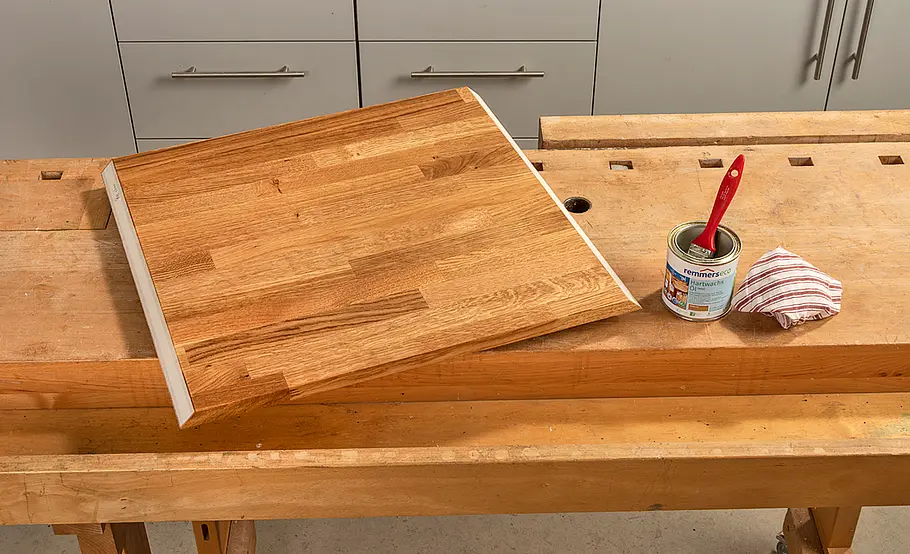 Bürotisch aus Eichenholz bauen
