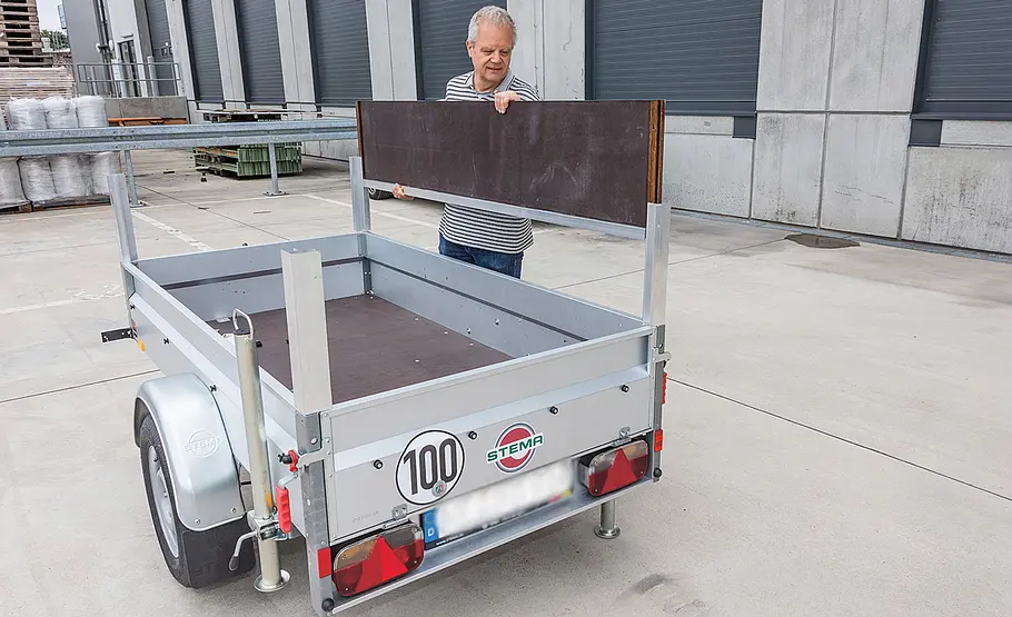 Bordwanderhöhung für Stema-Anhänger bauen