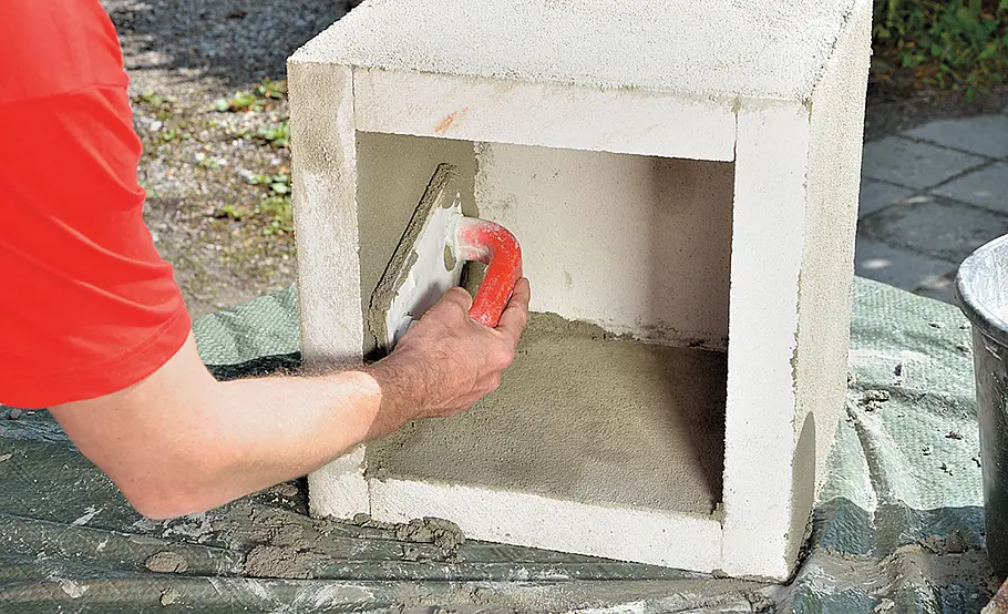 Pflanzkübel aus Betonplatten bauen