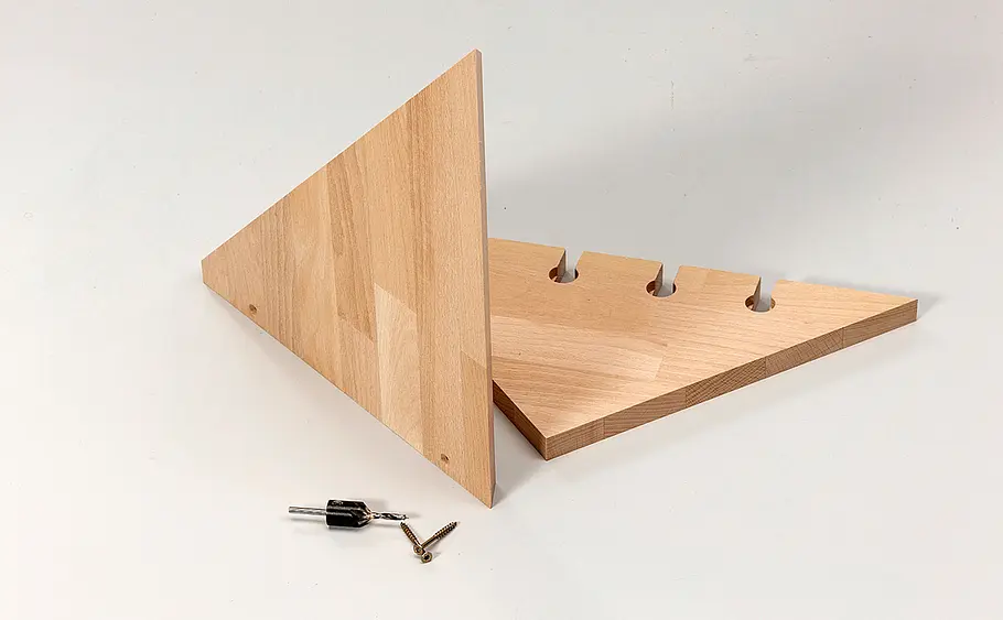 Kleines Regal für Ecke bauen