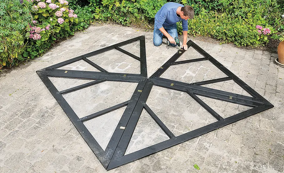 Gewächshaus aus Glas selber bauen