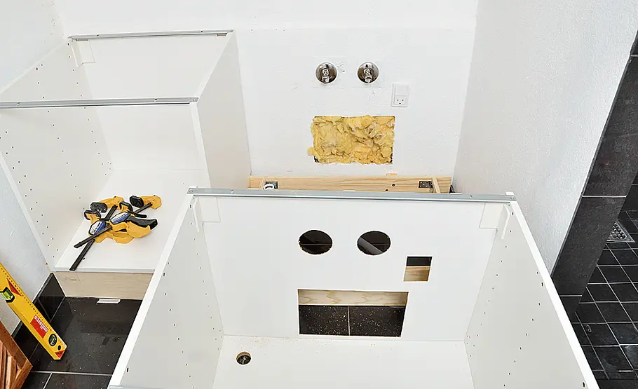 Waschbeckenunterschrank bauen