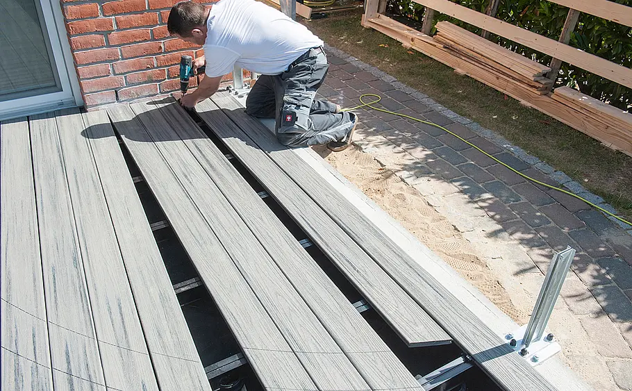 Terrasse aus WPC-Dielen bauen