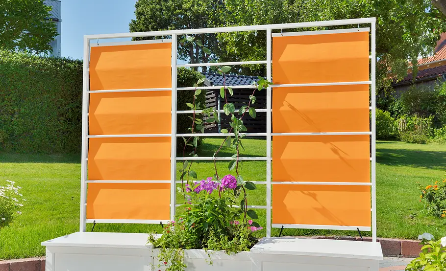Mobile Sichtschutz-Markise für Terrasse und Balkon bauen