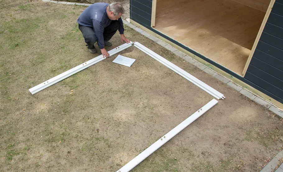Gartenhaus mit Flachdach selbst bauen