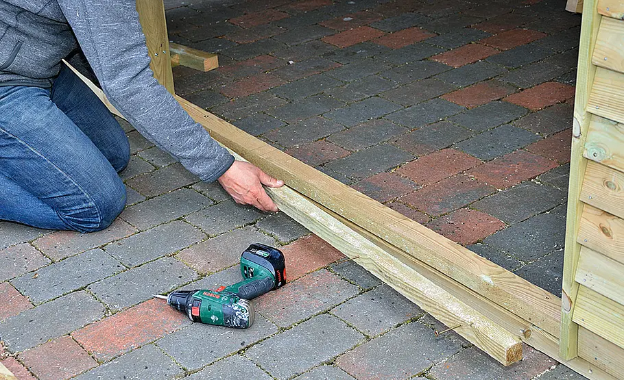 Großzügiges Gartenhaus mit Pultdach selber bauen