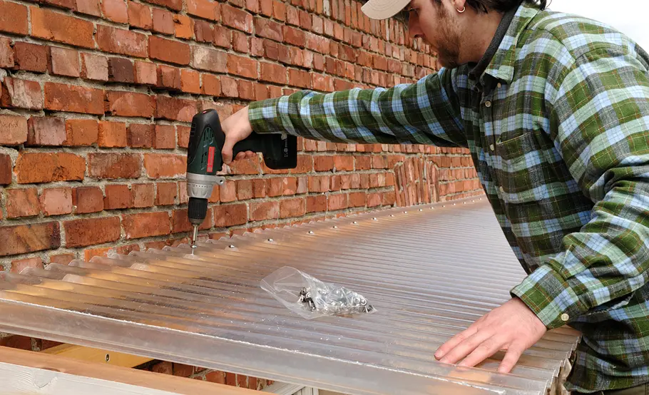 Luftige Pergola aus Holz selber bauen
