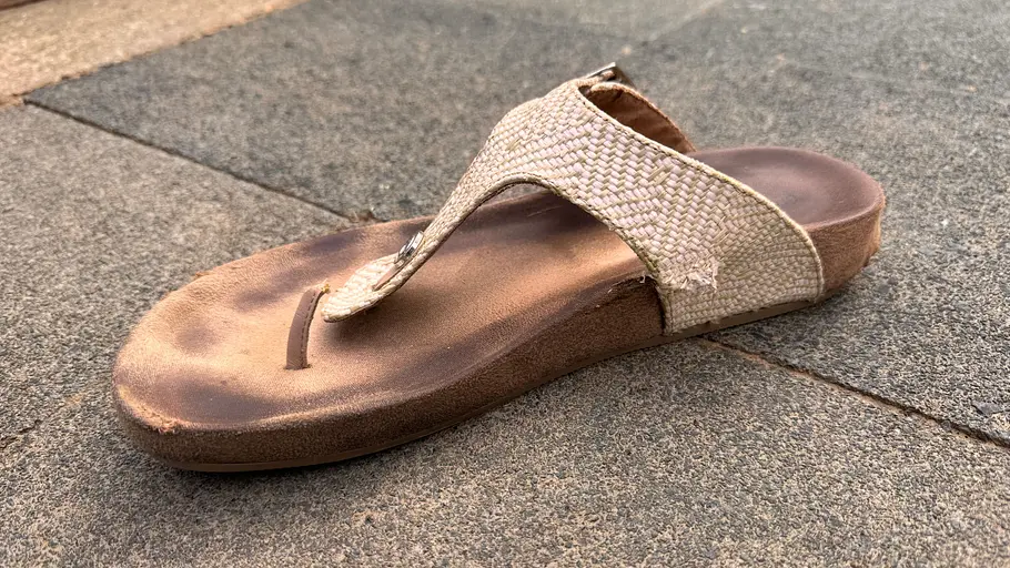 Der Schuh wurde beschädigt durch den RoboUP Raccoon 2 SE
