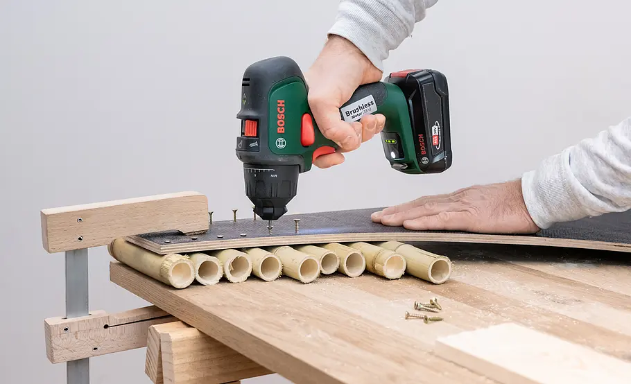 Bett-Rückwand aus Bambus bauen