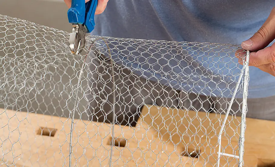 Lampenschirm aus Gipsmull