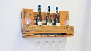 Paletten-Upcycling: Weinregal selber bauen - Foto: DIY Academy