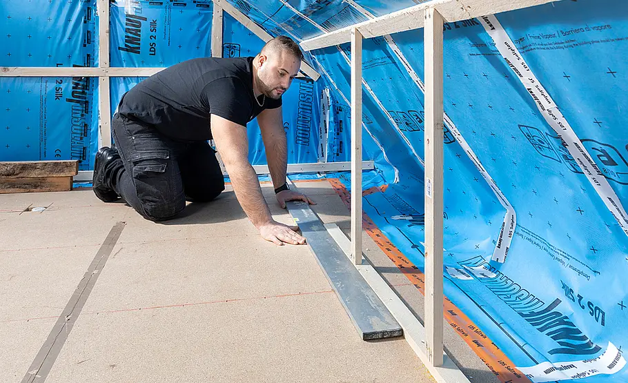 Dachausbau mit Gipskarton-Bauplatten