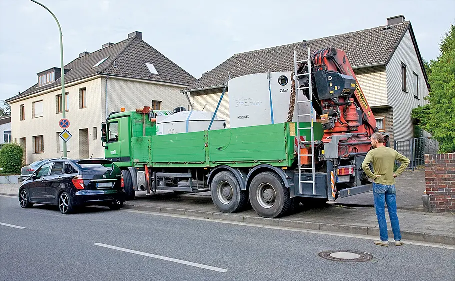 Zisterne vergraben & anschließen