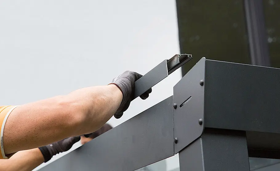 Terrassendach aus Aluminium selber bauen