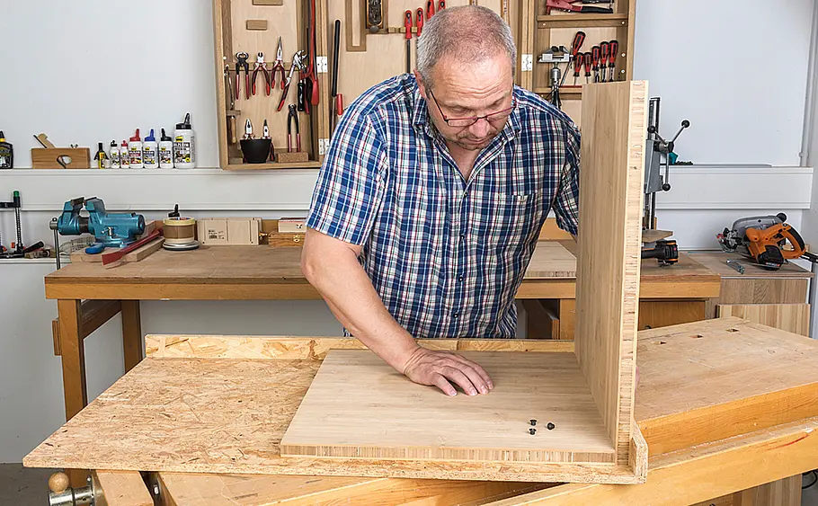 Waschbeckenunterschrank mit Schubladen bauen