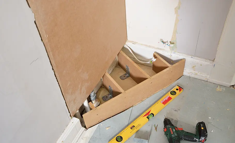 Flur-Eckschrank selber bauen