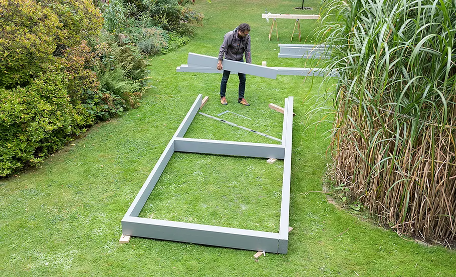 Hochterrasse aus Holz – Unterkonstruktion