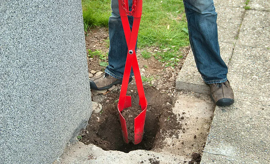 Fundament für Hochterrasse bauen
