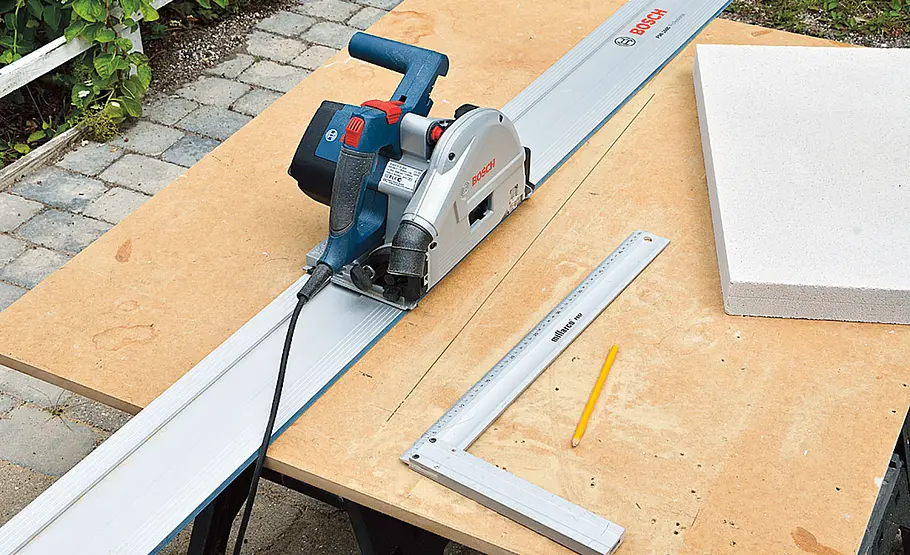 Pflanzkübel aus Betonplatten bauen