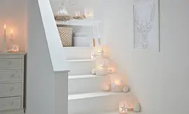 Weihnachtswindlicht aus Transparentpapier