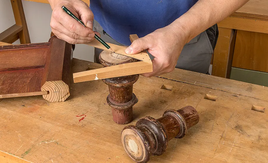 Sessel aus altem Bett bauen