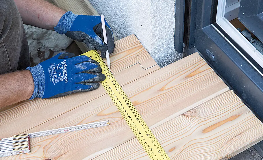 Terrassendielen aus Lärche verlegen