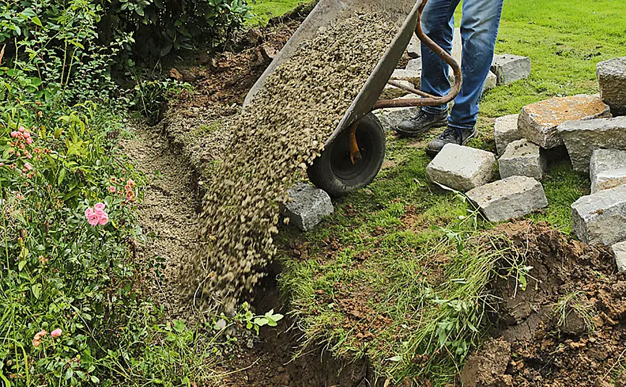 Trockenmauer bauen