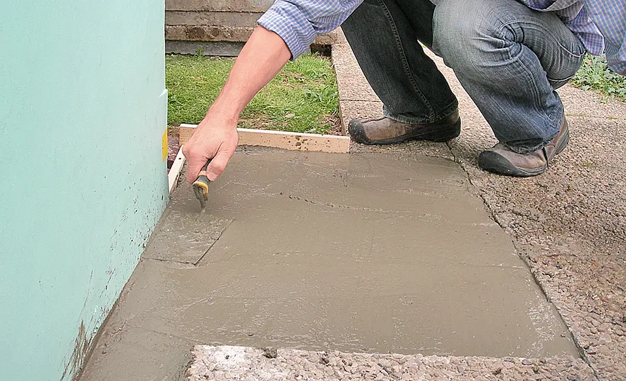 Fundament für Hochterrasse bauen