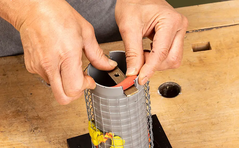 Leuchte aus Kreativbeton basteln