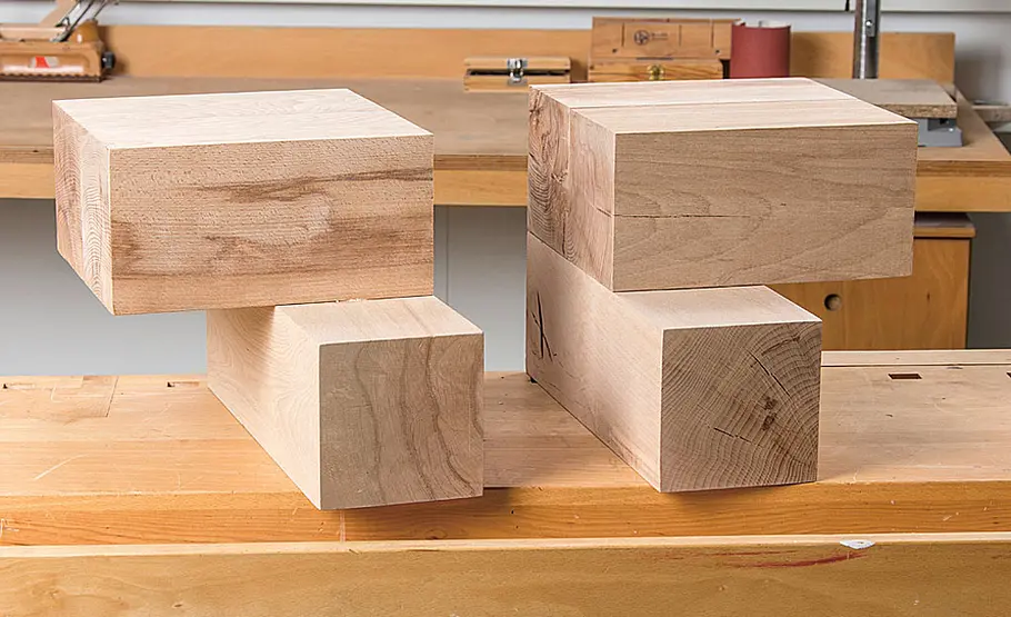 Waschplatz aus Holzbalken bauen