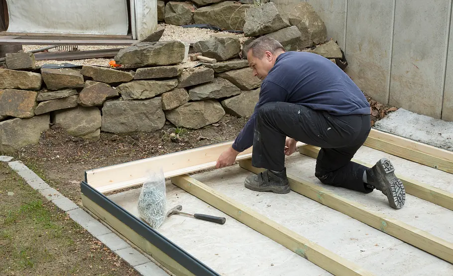 Gartenhaus mit Flachdach selbst bauen