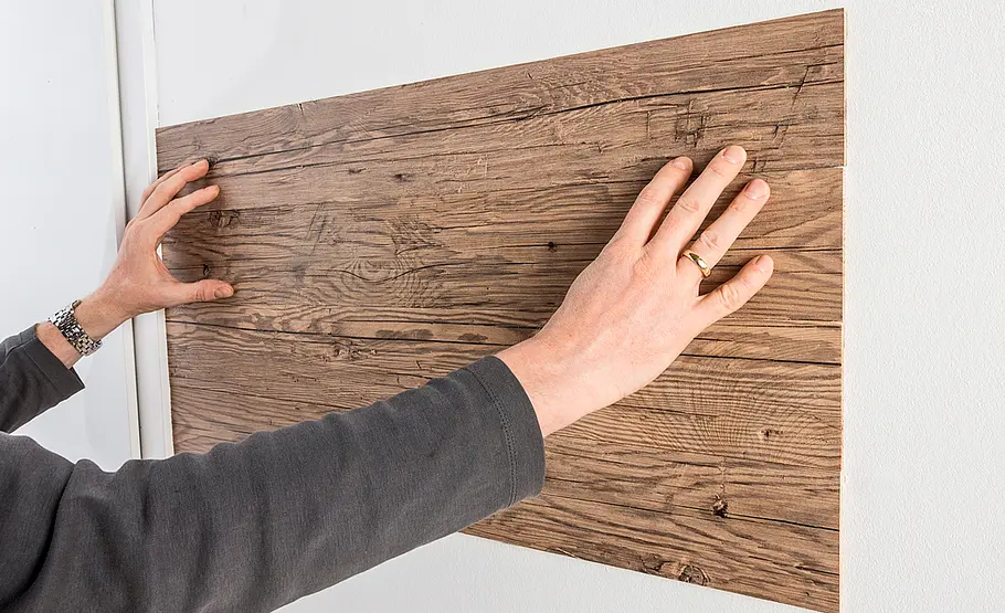 Wand mit Echtholz verkleiden