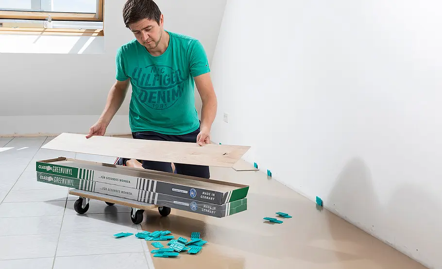 Greenvinyl verlegen