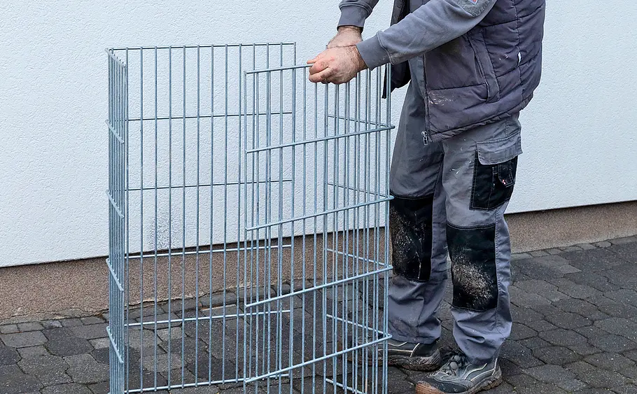 Bank aus Gabionen selbst bauen