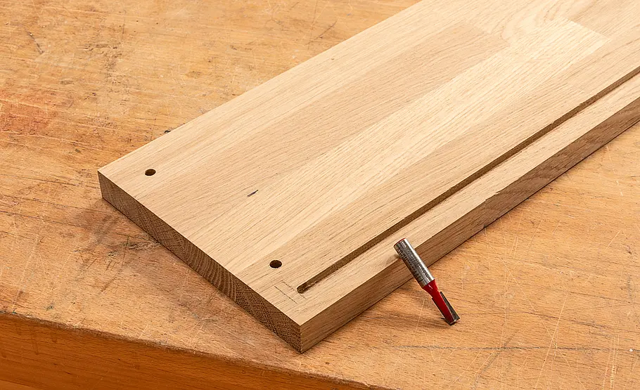 Bürotisch aus Eichenholz bauen