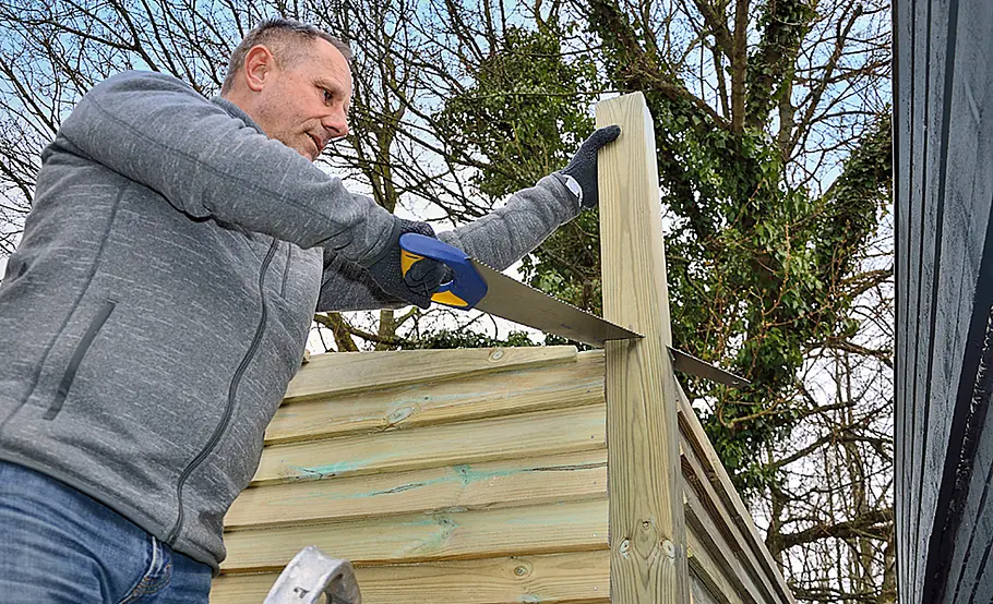 Großzügiges Gartenhaus mit Pultdach selber bauen