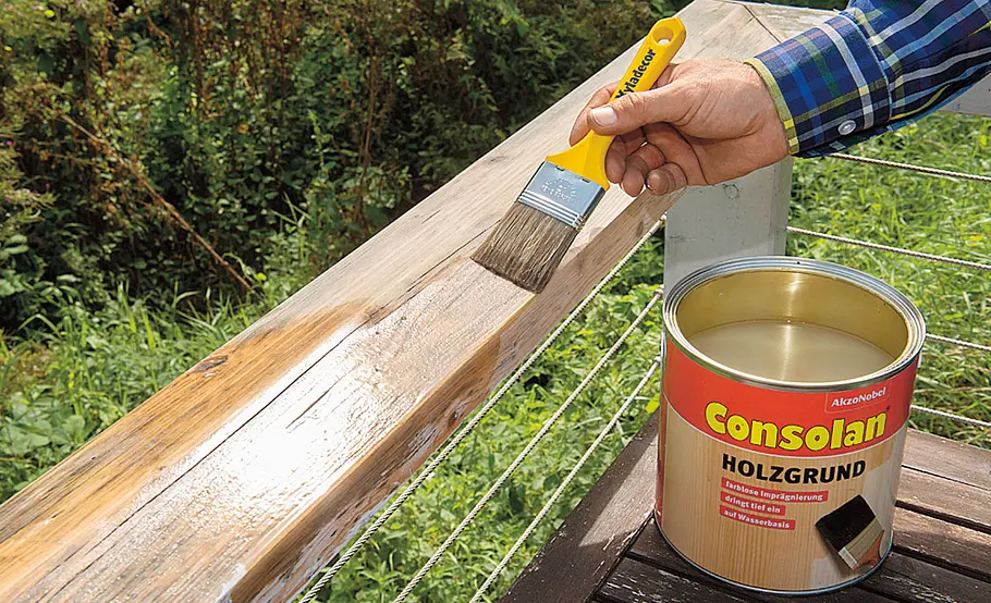 Balkongeländer aus Holz instandsetzen
