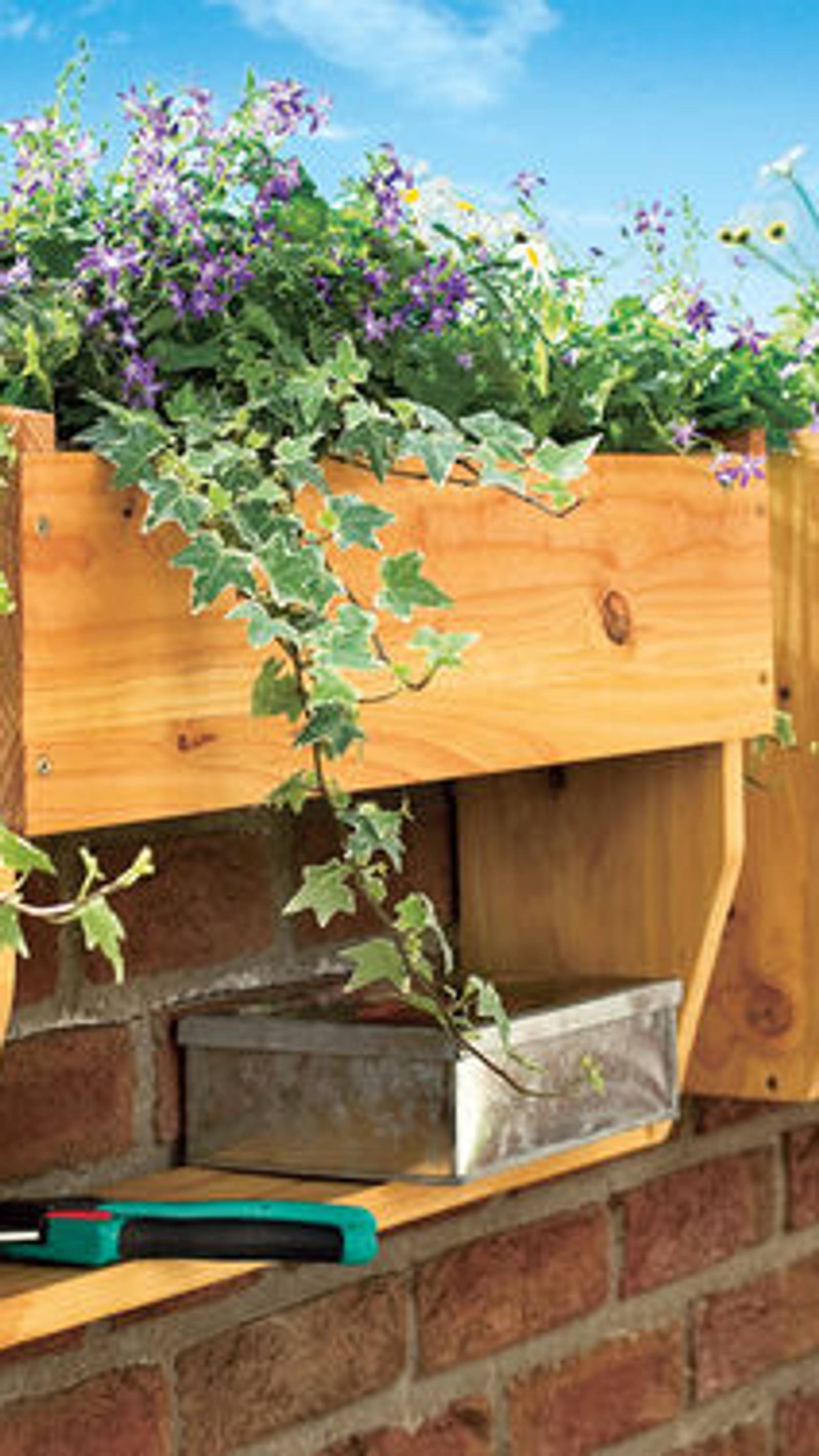 metall blumenkasten wei Plant Box Large Hellgrau - ferm LIVING