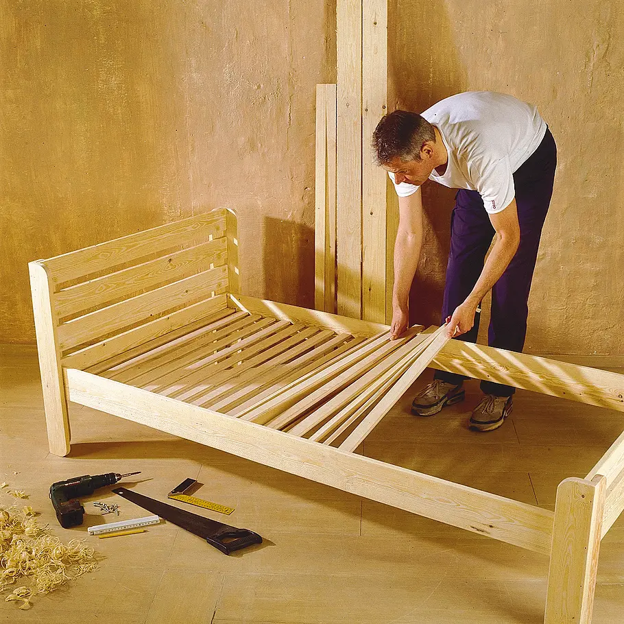 Kinderzimmermöbel: Bett bauen Roll-Rost für Kinderbett