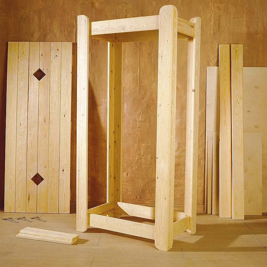 Kinderzimmermöbel: Kleiderschrank bauen Schrank aus Leisten bauen