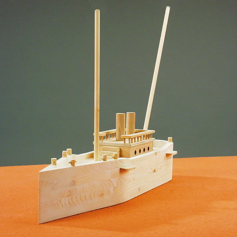 Kinderzimmermöbel bauen Bauplan Raddampfer bauen