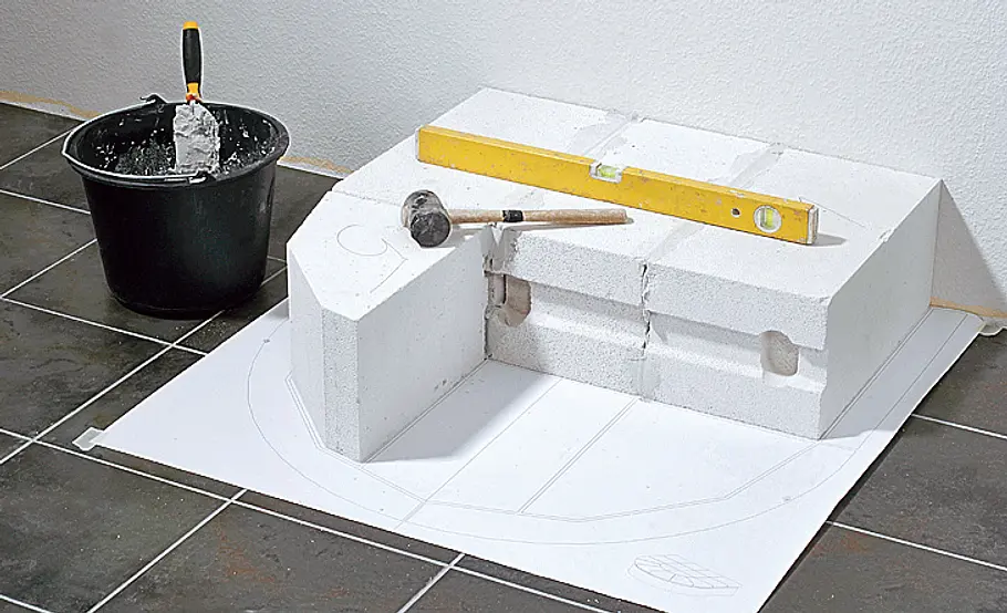 Kachelofen bauen: Schritt 2 von 32 Kachelofen