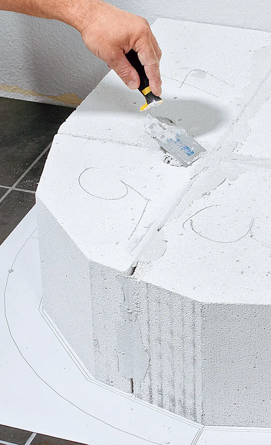 Kachelofen bauen: Schritt 3 von 32 Kachelofen