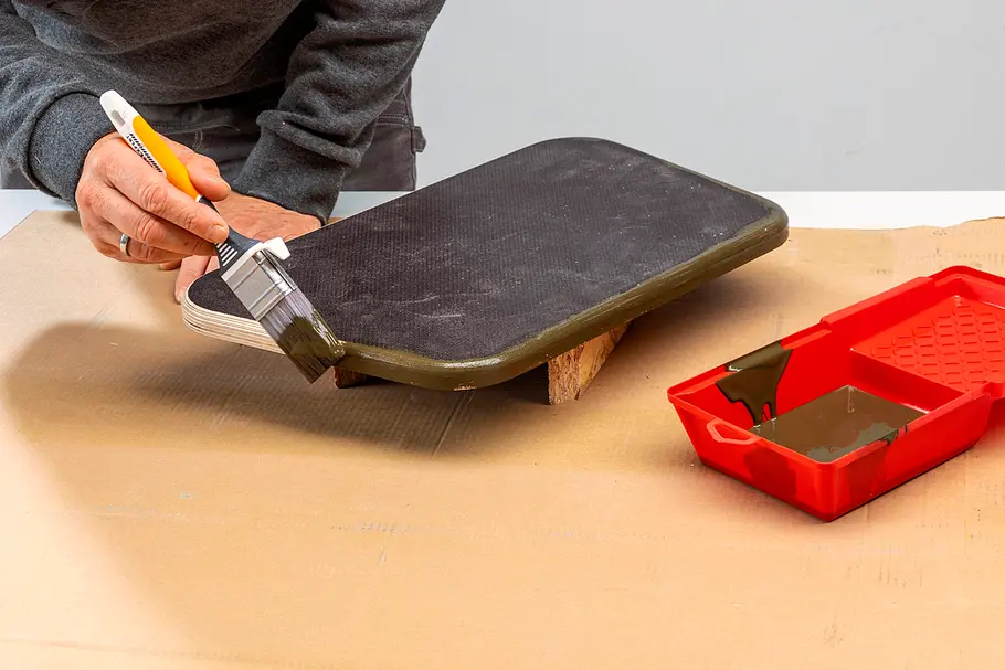 Kanten mit Acryllack versiegelt Kanten mit Acryllack versiegelt