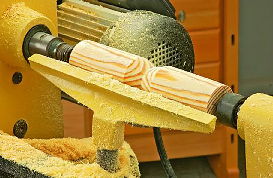 Kerbe drechseln Holz drechseln